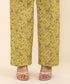 Women's Unstitched Khaddar Yellow Embroidered 3 Piece Suit